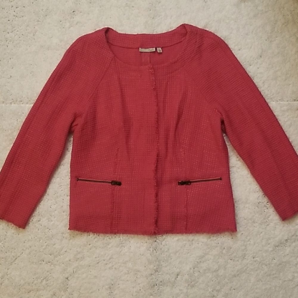 Pretty Pink Snap Jacket W/ zipper pockets